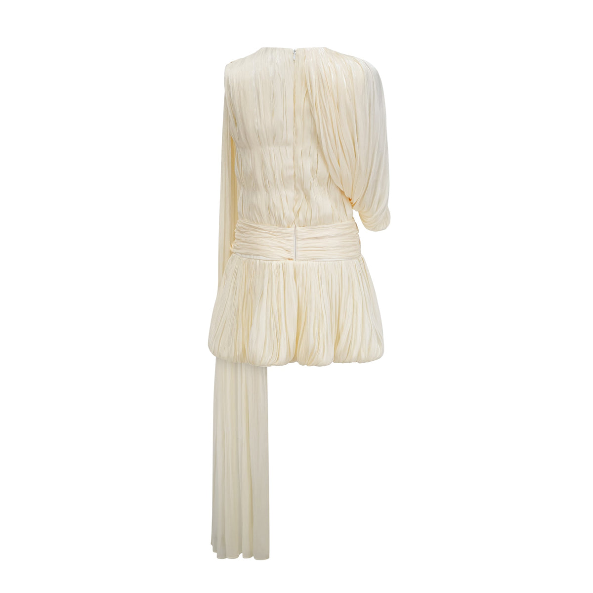 Cyrielle pleated ribbon-design mini dress