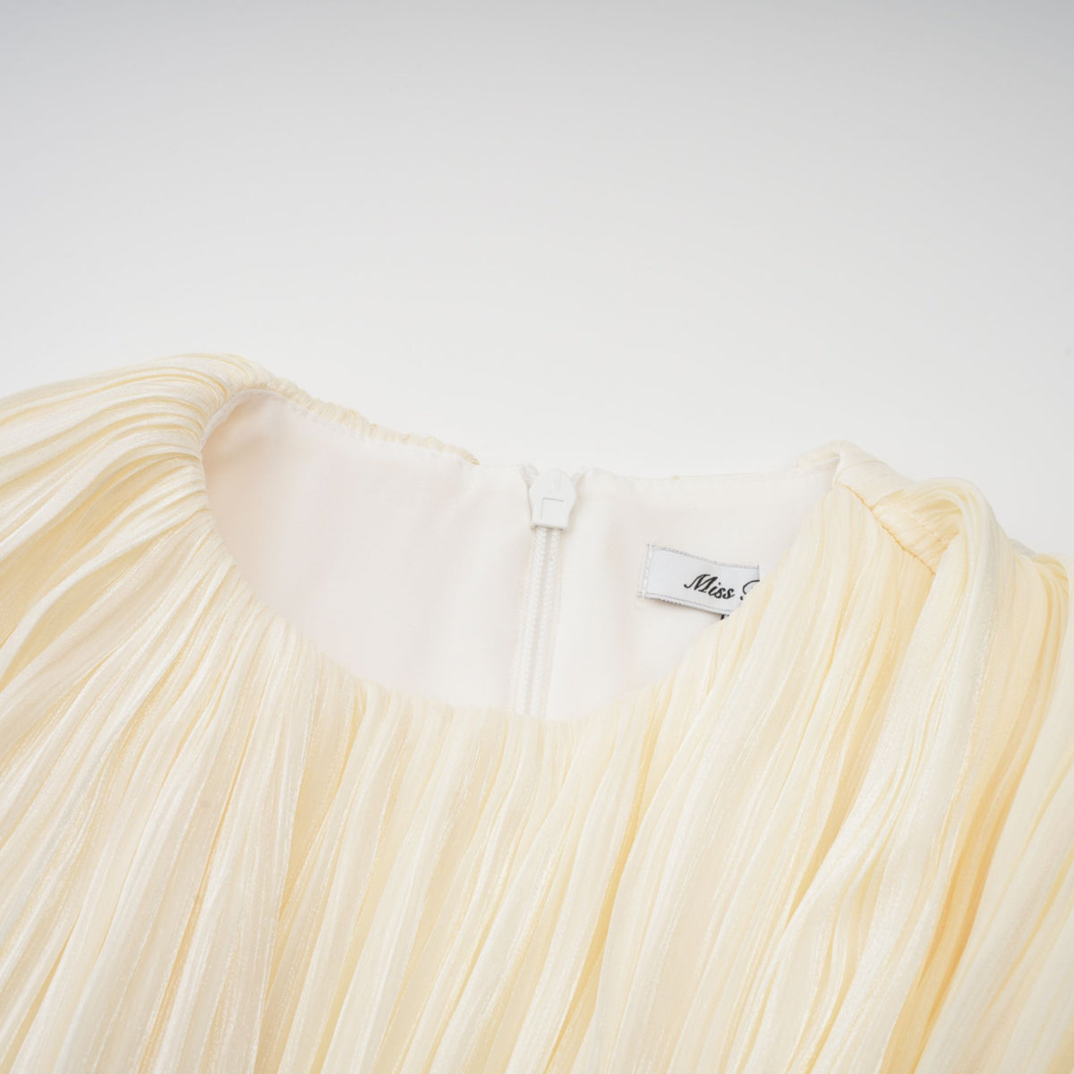 Cyrielle pleated ribbon-design mini dress