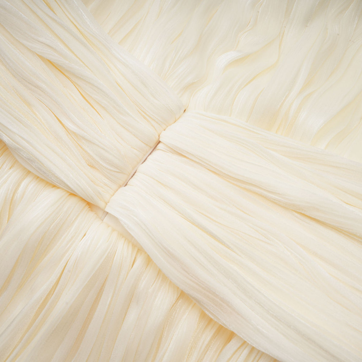 Cyrielle pleated ribbon-design mini dress