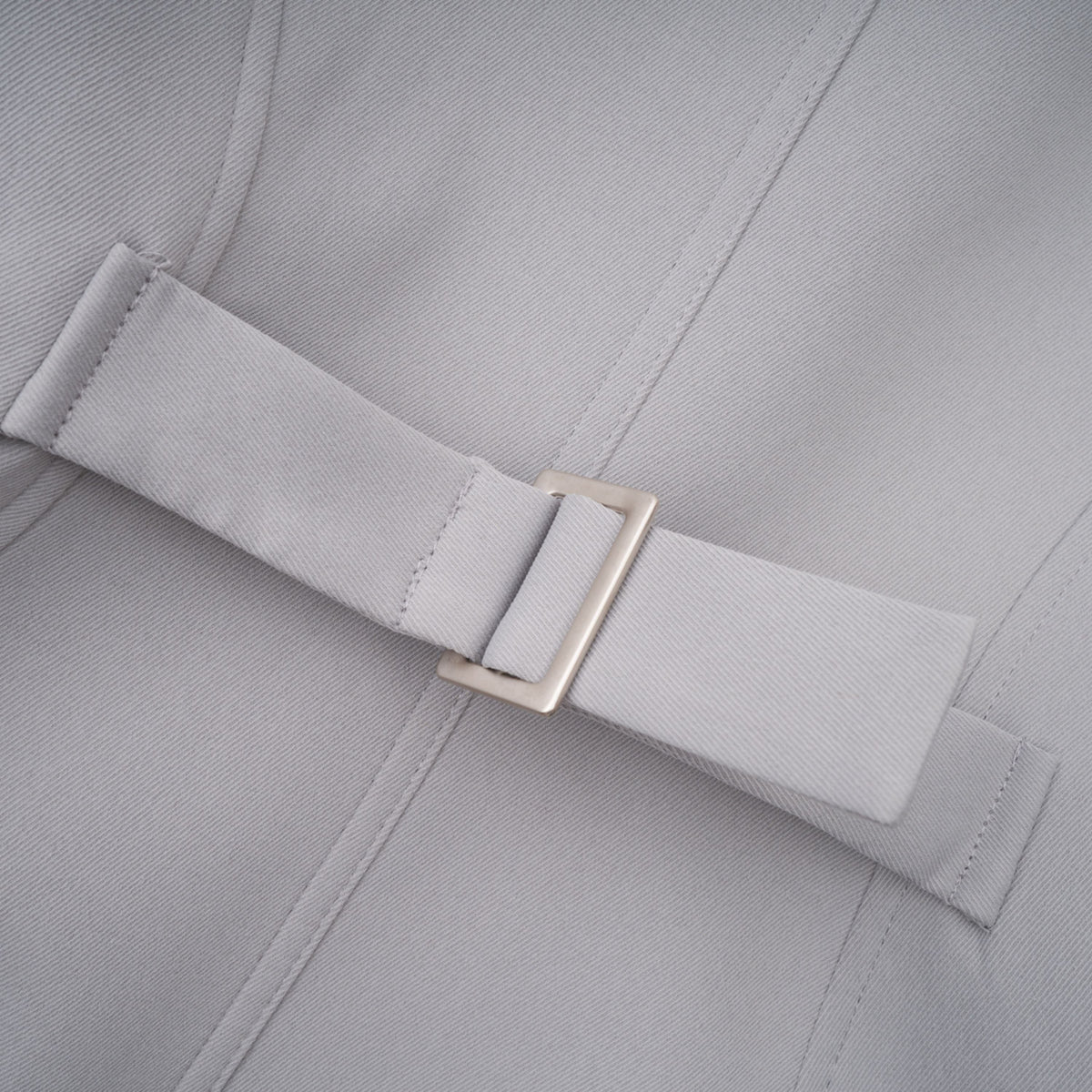 Vilma Grey Leather Collar Hunting Jacket