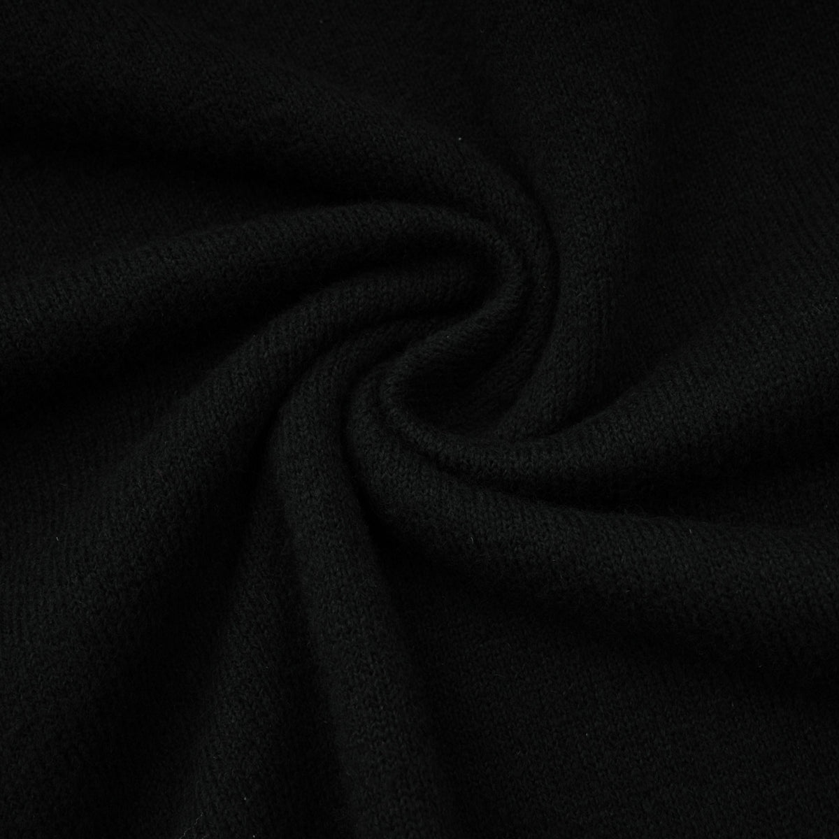 Filomena Black Layered Asymmetrical Knit Cape Top (Final Sale)