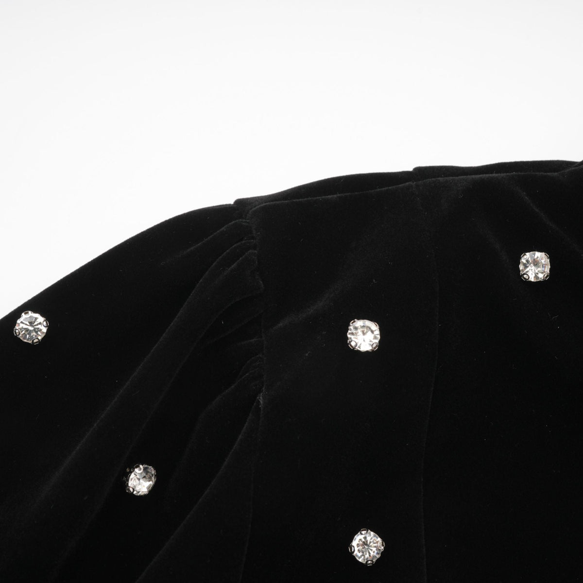 Lola black embellished velvet midi dress