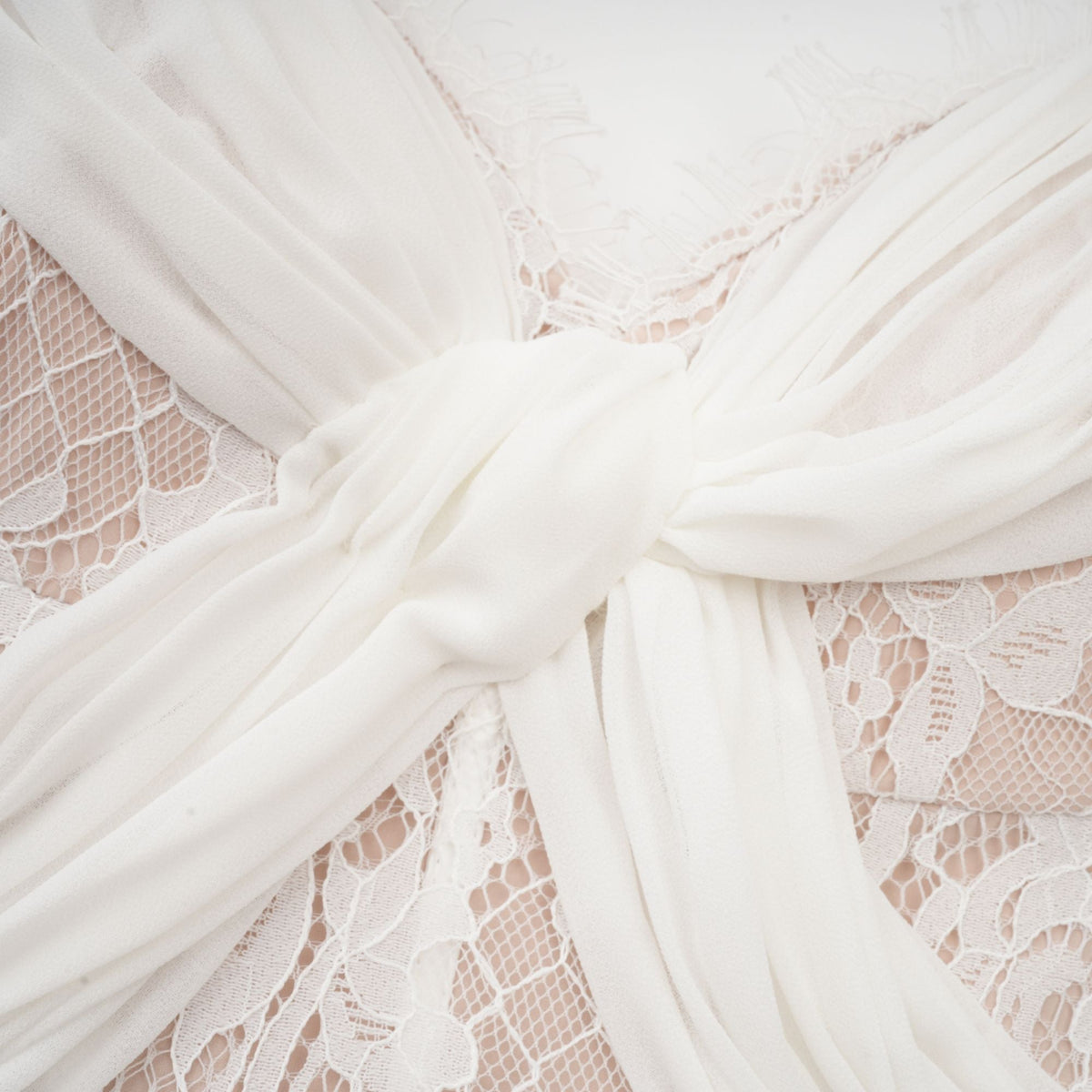 Arantxa white lace pleated maxi dress (Final Sale-US Only)