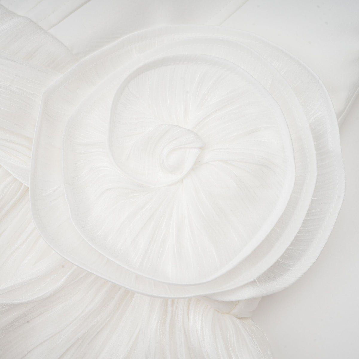 Rosier fully-pleated cinched mini dress in White (Final Sale-US Only)