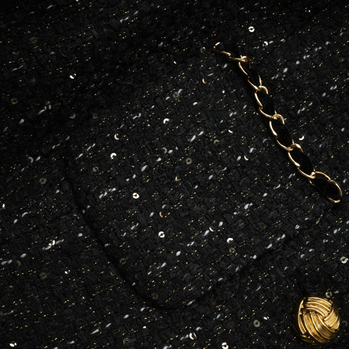 Audrey black sequin panelled tweed mini dress (Final Sale-US Only)
