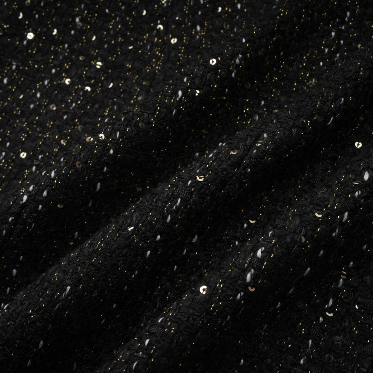 Audrey black sequin panelled tweed mini dress (Final Sale)