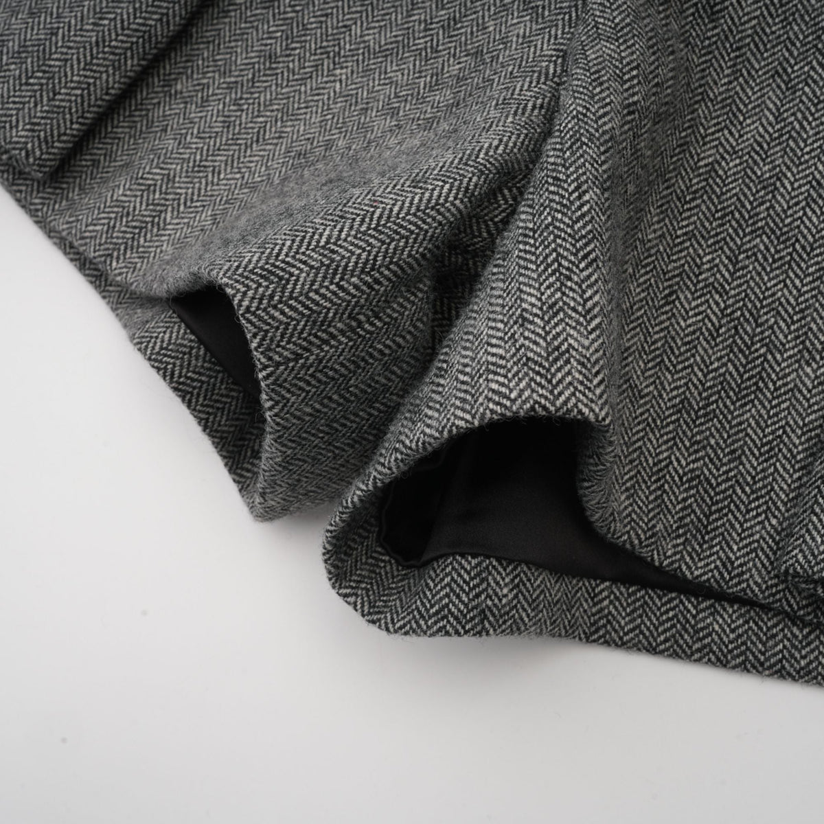 Agathe grey herringbone top & shorts matching set (Final Sale)