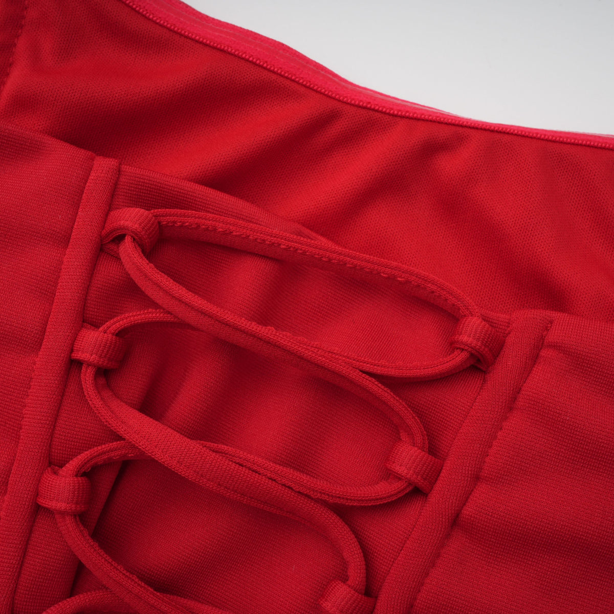 Berit Red Scarf Off Shoulder Ruched Maxi Dress (Final Sale-US Only)
