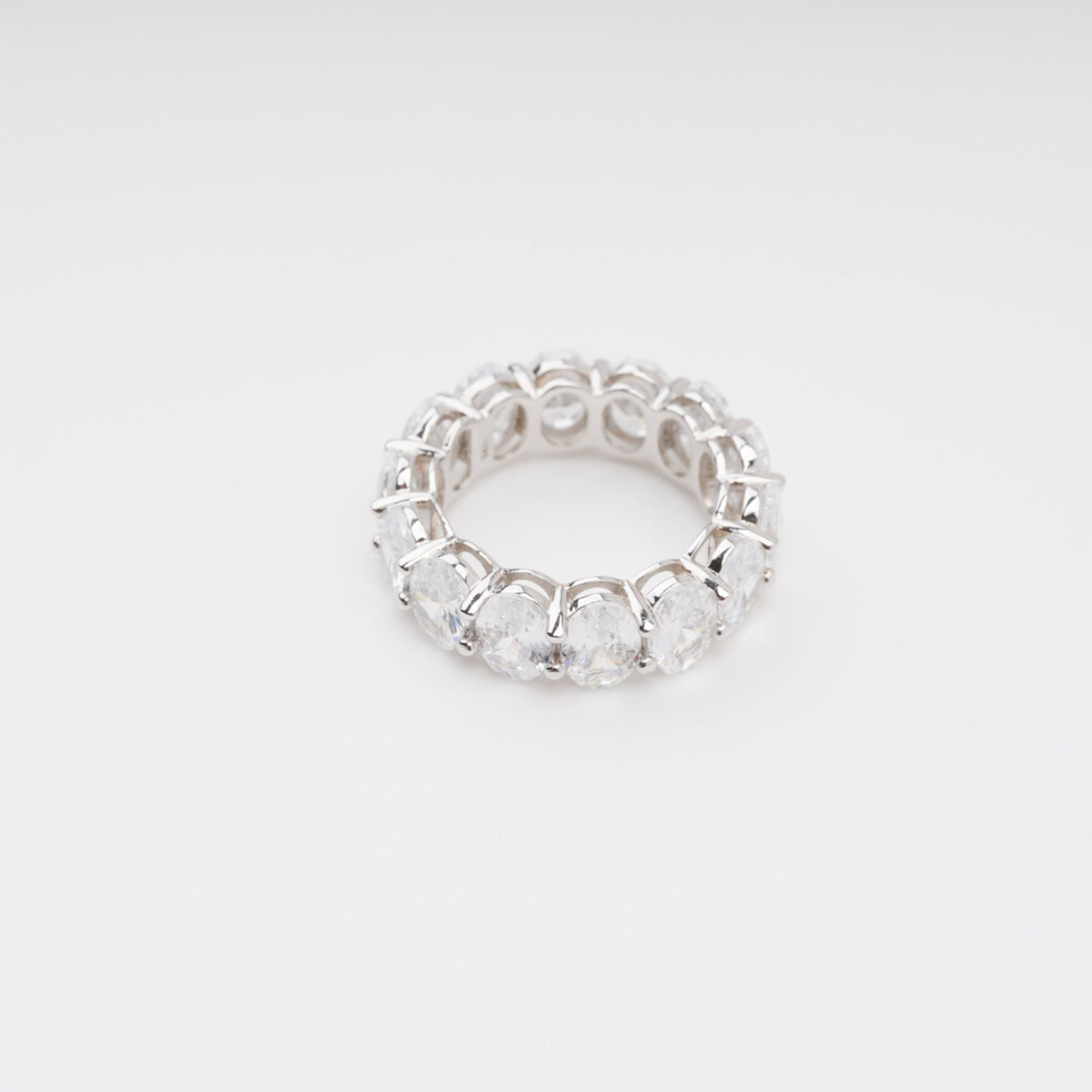 Drapé Oval Gemstone Sterling Silver Ring