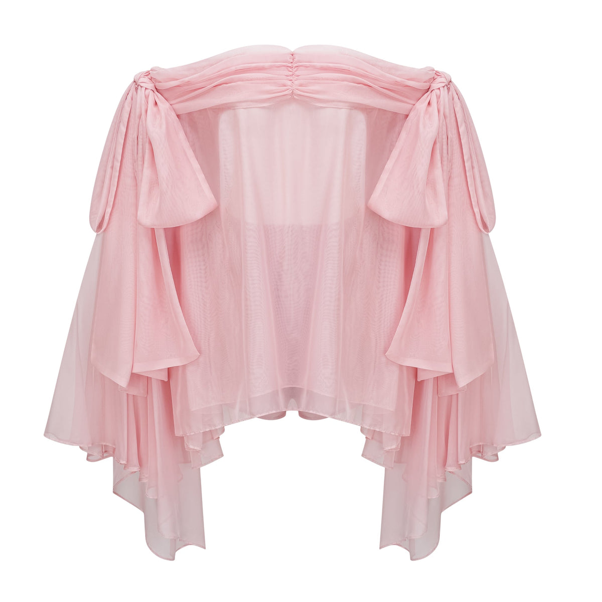 Avril pink bow draped slip mini dress (Final Sale-US Only)