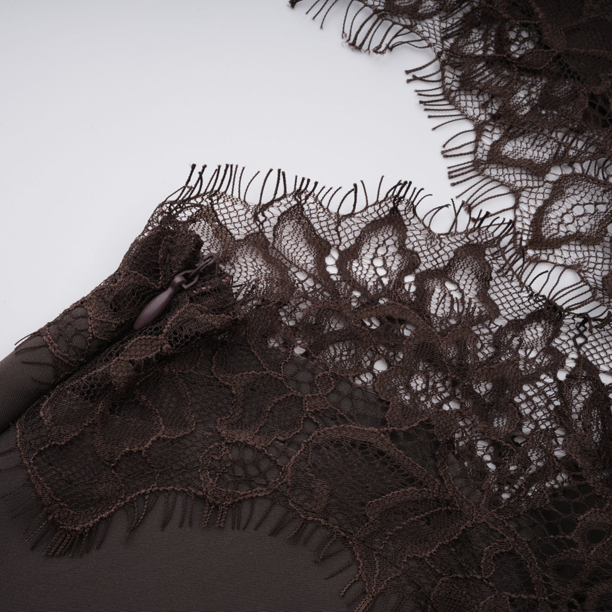 Henrik Brown Lace Trim Dress (Final Sale-US Only)