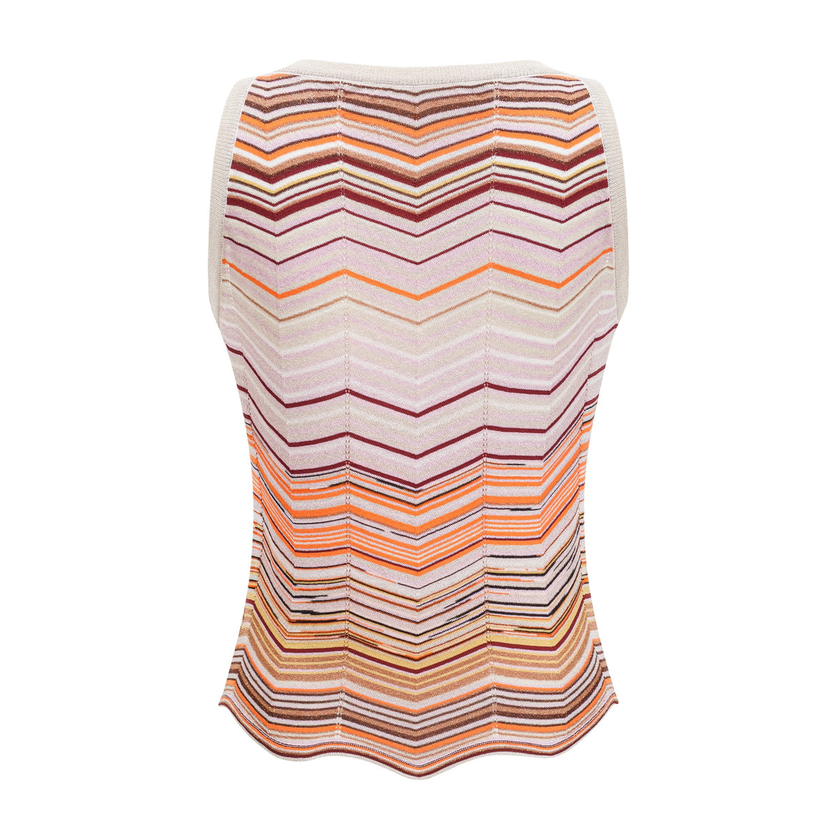 Chloé Neutral Striped Knit Matching Set