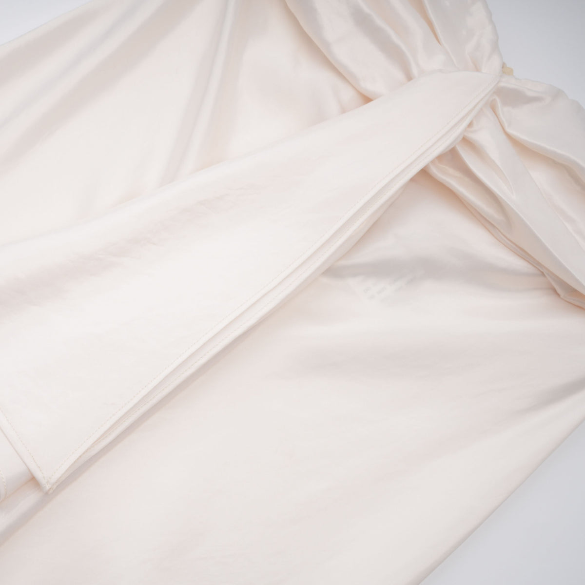 Lilla Beige Strapless Ruffled Satin Maxi Dress (Final Sale-US Only)