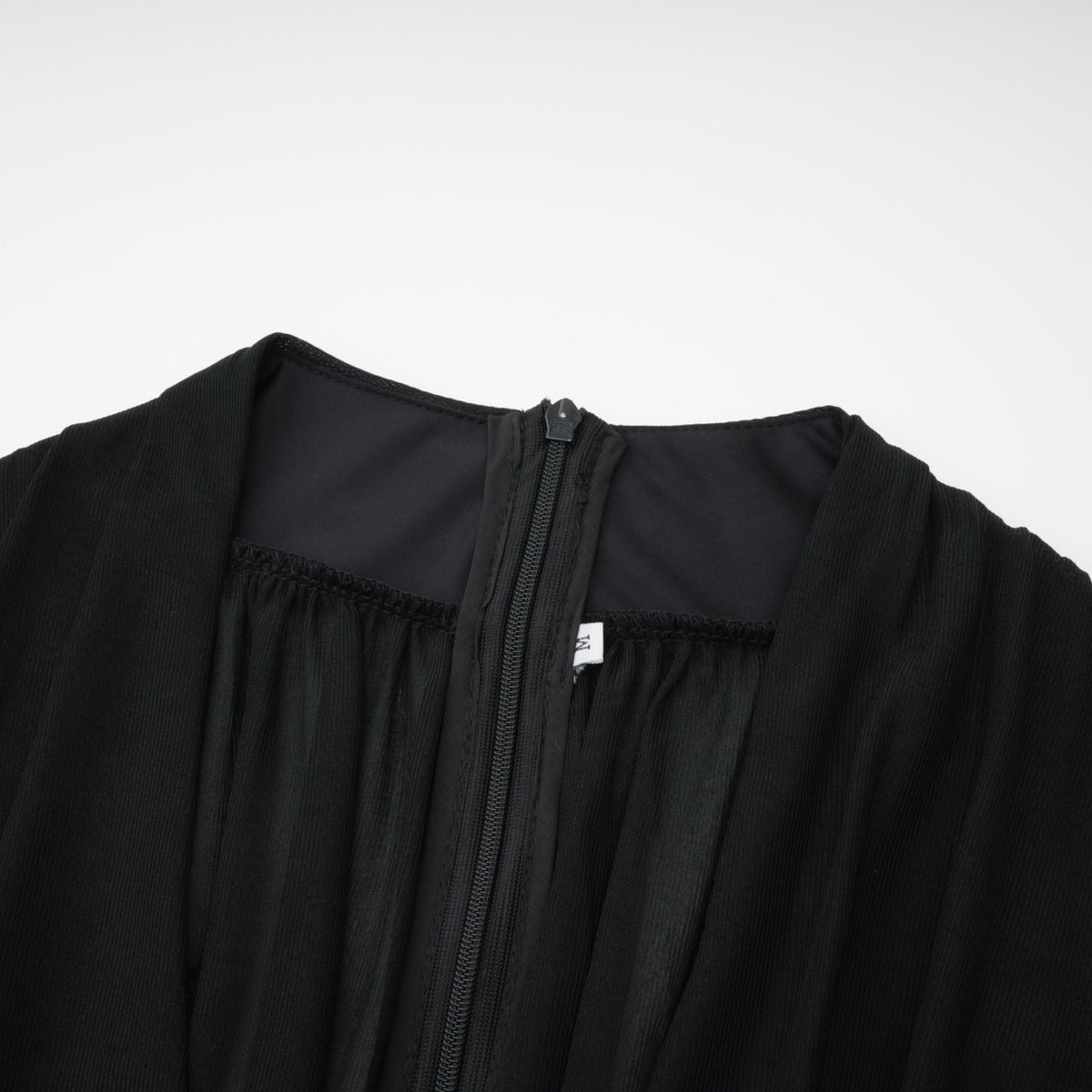 Greta Black Ruched Sheer Mesh Maxi Dress (Final Sale)