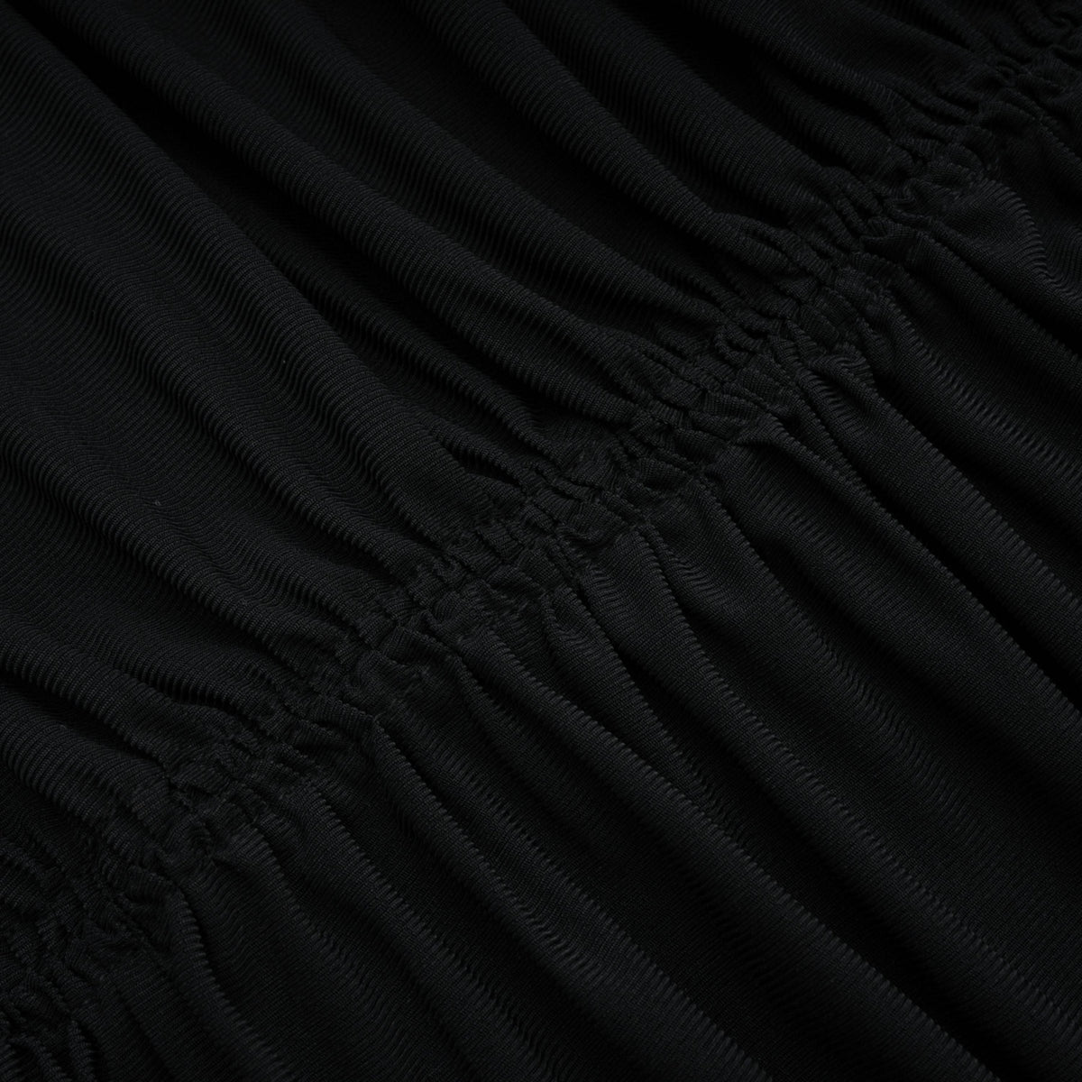 Greta Black Ruched Sheer Mesh Maxi Dress (Final Sale-US Only)
