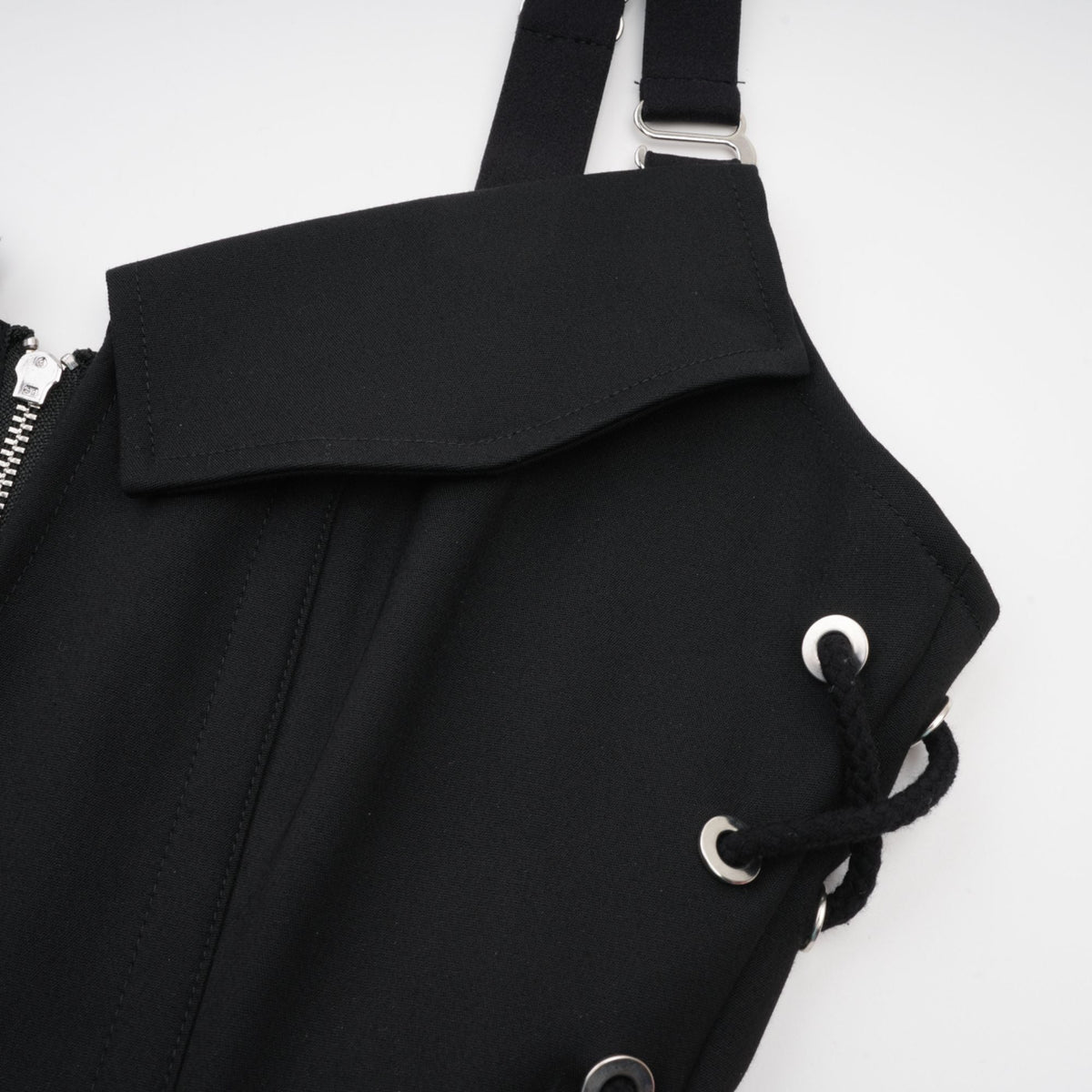 Jaina black hook & eye pocket dress (Final Sale-US Only)