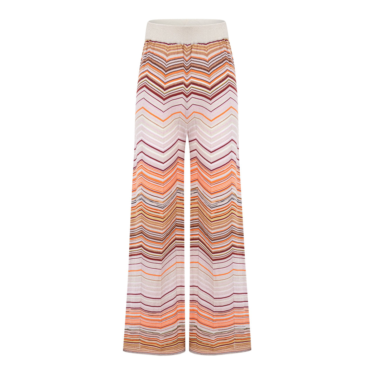 Chloé Neutral Striped Knit Matching Set