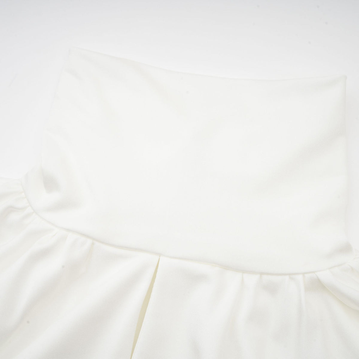 Maeva faux-flower ruched mini dress in White (Final Sale-US Only)
