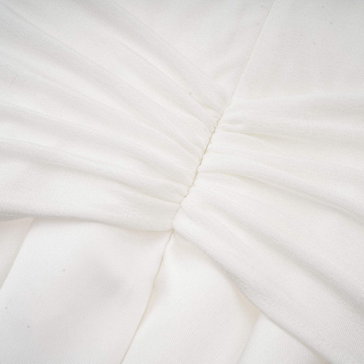 Nadine off-shoulder panelled maxi dress in White (Final Sale)