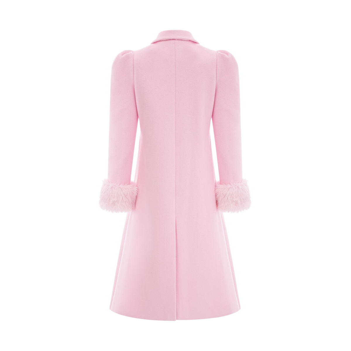 Louisette pink faux-fur overcoat (Final Sale-US Only)