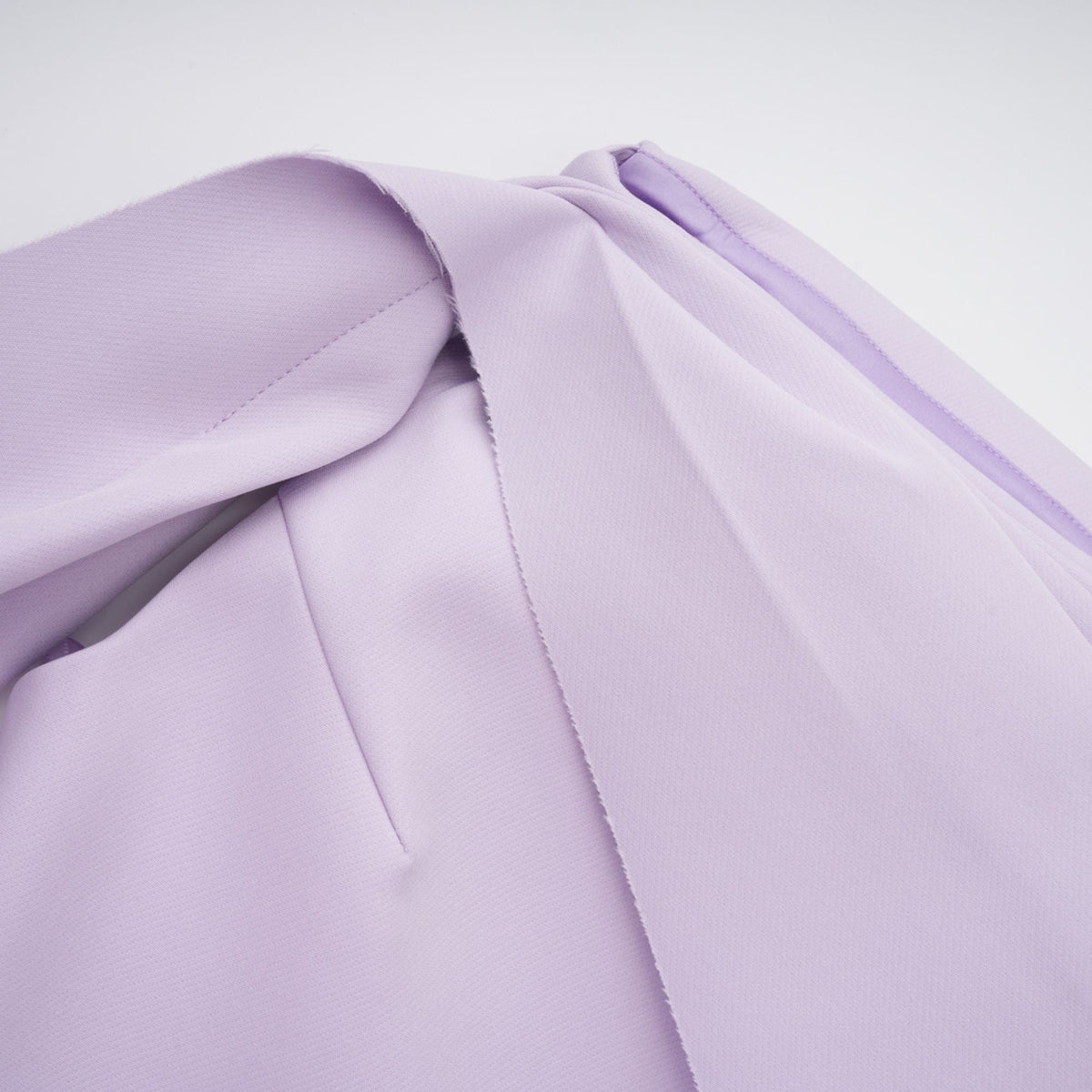 Annabelle Purple Cape-Design Ribbon Maxi Dress (Final Sale-US Only)