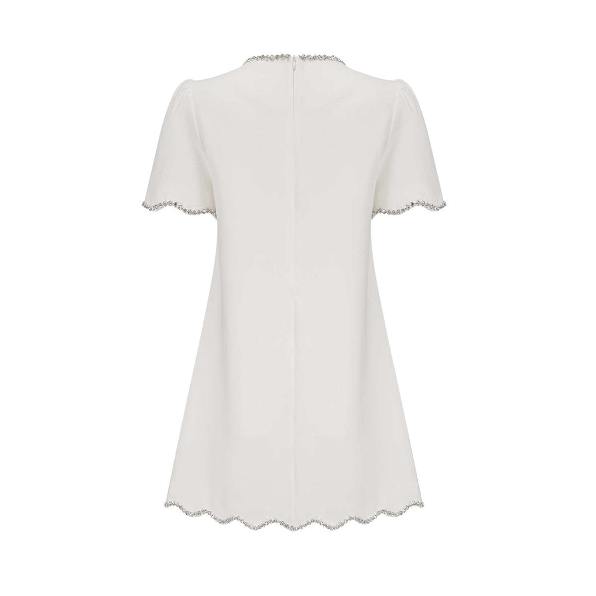 Bérénice white crystal-embellished mini dress (Final Sale)