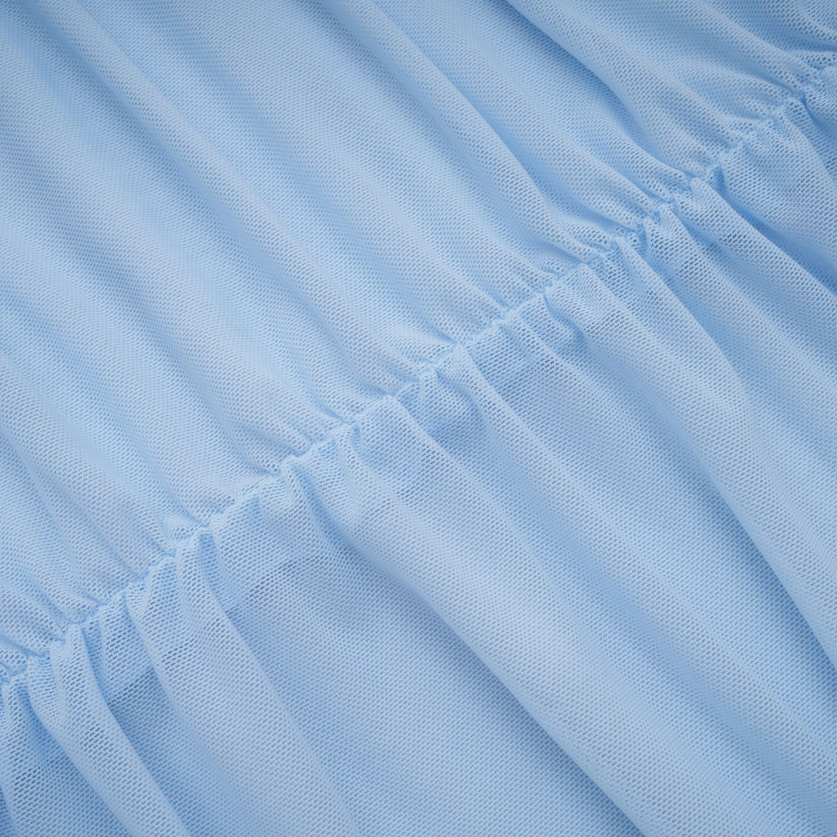 Sylphe Baby-Blue Asymmetrical Pleated Sleeveless Mini Dress (Final Sale-US Only)