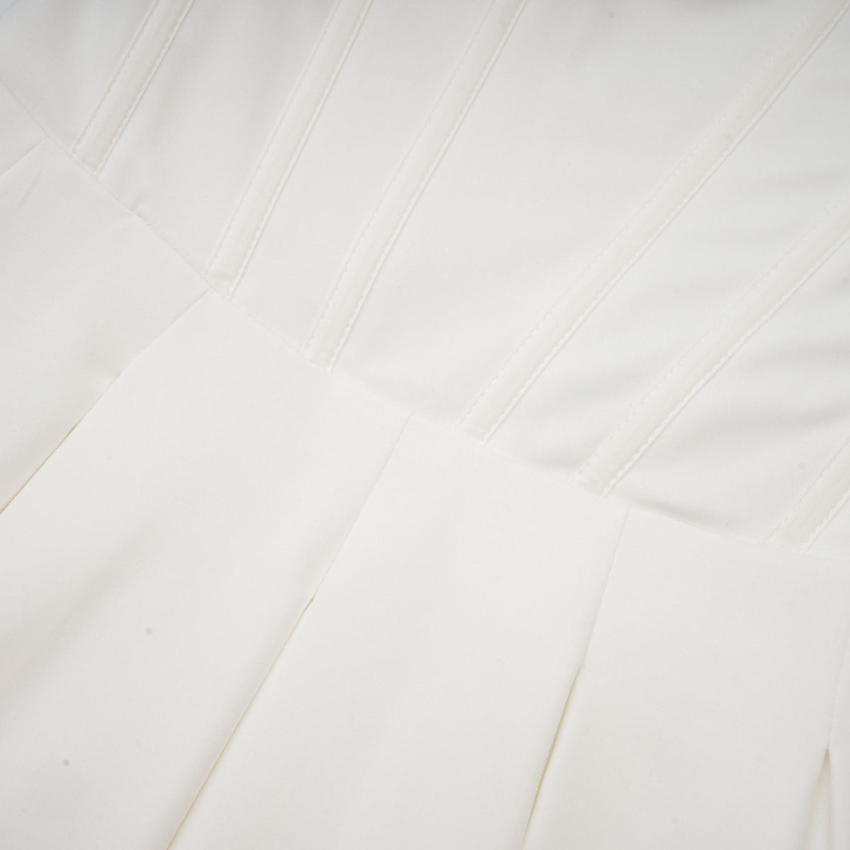 Katherine off-shoulder corset midi dress in White