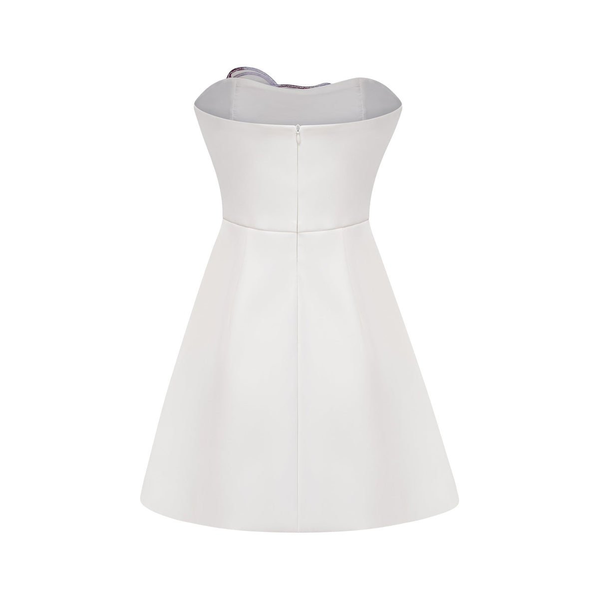 Irène White Off-Shoulder Sequin Floral Embroidered Mini Dress (Final Sale-US Only)