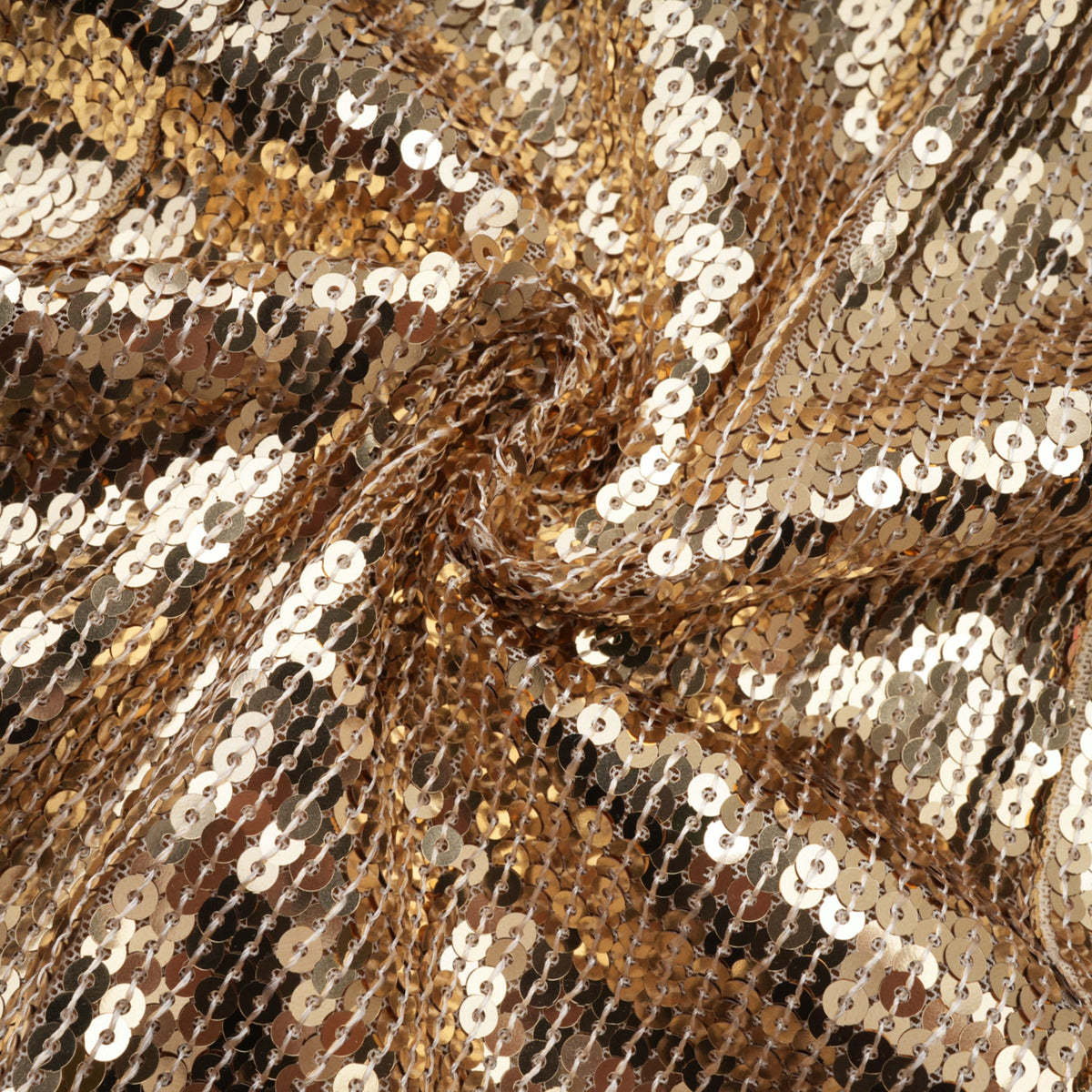 Federica Gold Train Sequined Maxi Dress (Final Sale-US Only)
