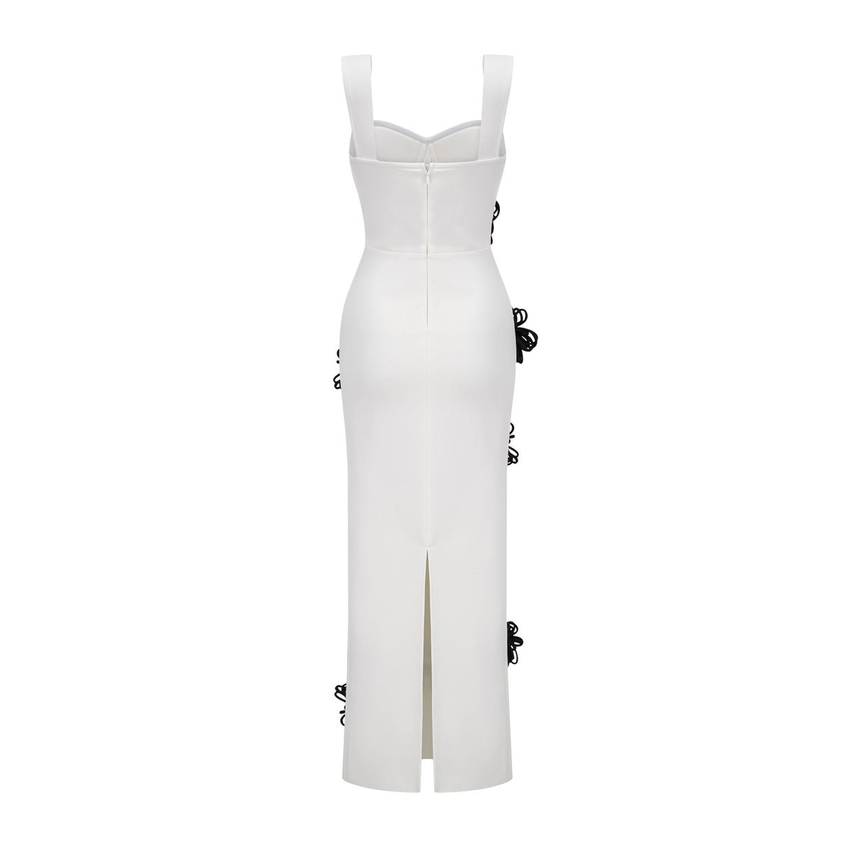 Olivia white floral-appliqué bandage maxi dress (Final Sale-US Only)