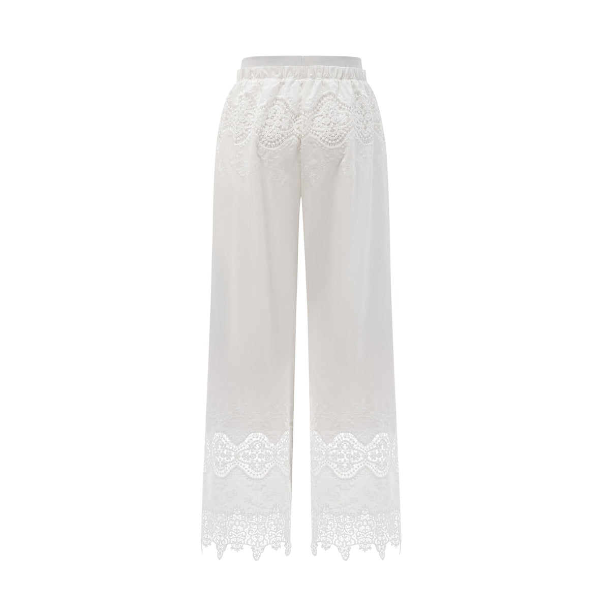 Raphaëlle lace-trim cut-out cropped top & trousers matching set (Final Sale-US Only)