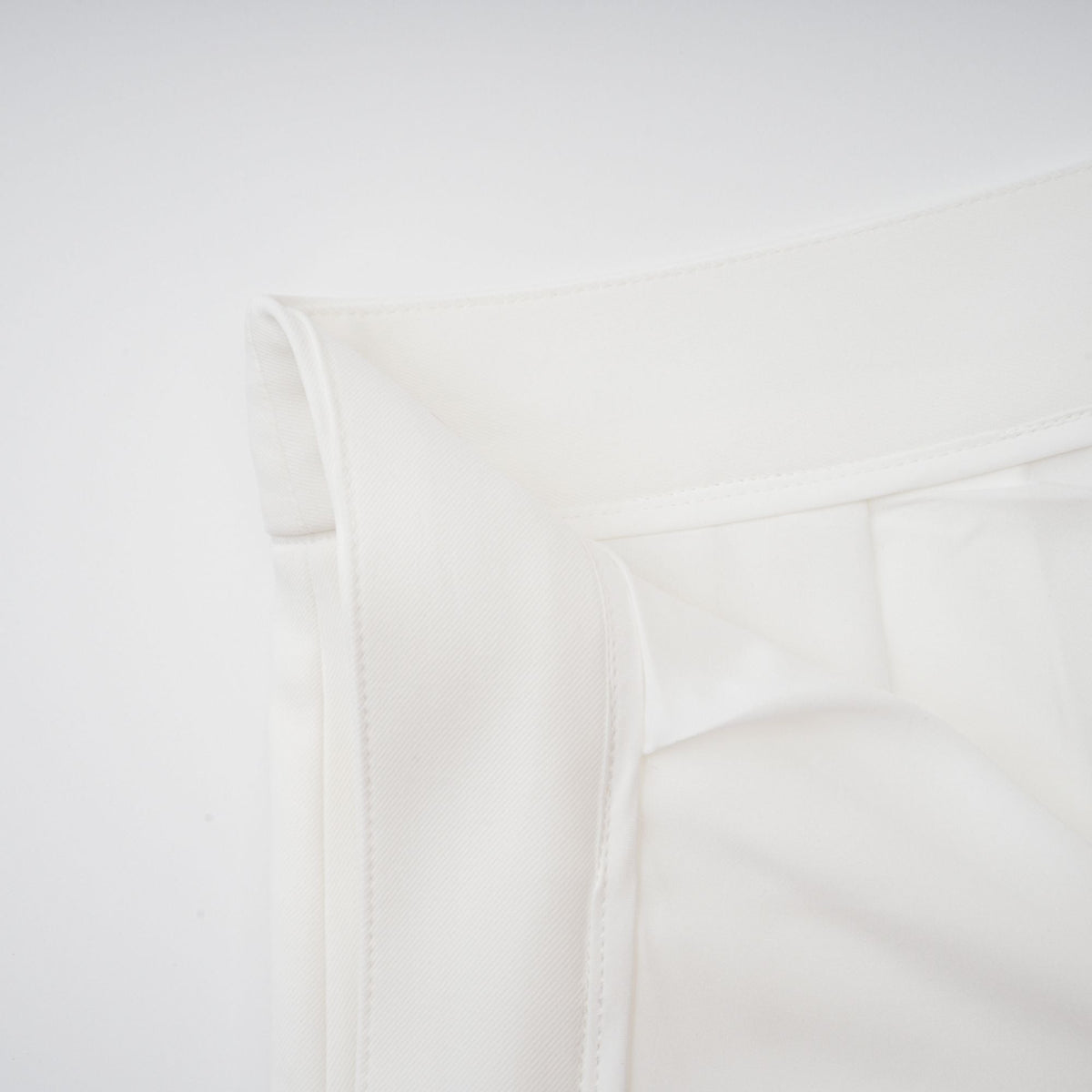 Adèle creased top & trousers matching set in White