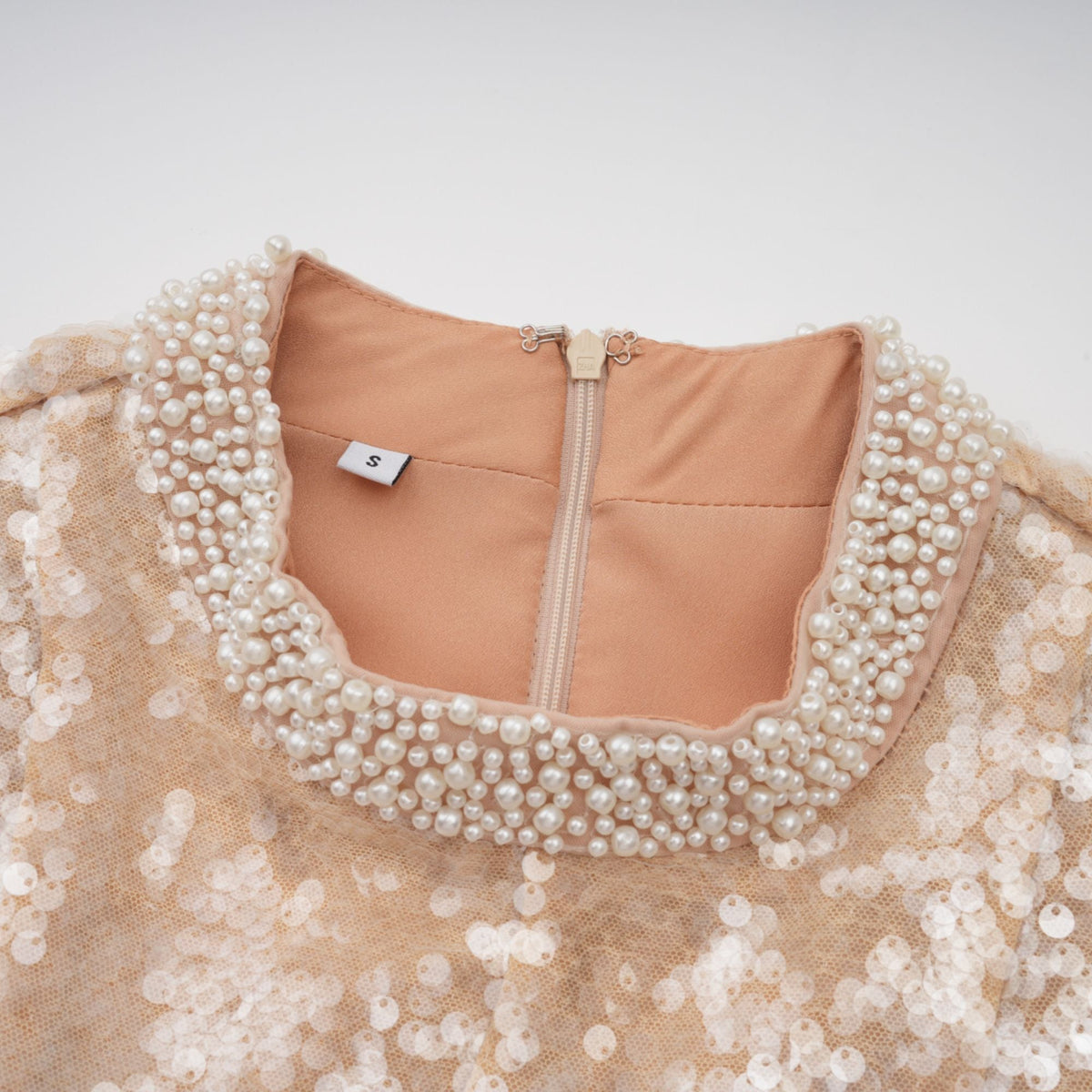 Ornella faux-pearl sequined midi dress (Final Sale-US Only)