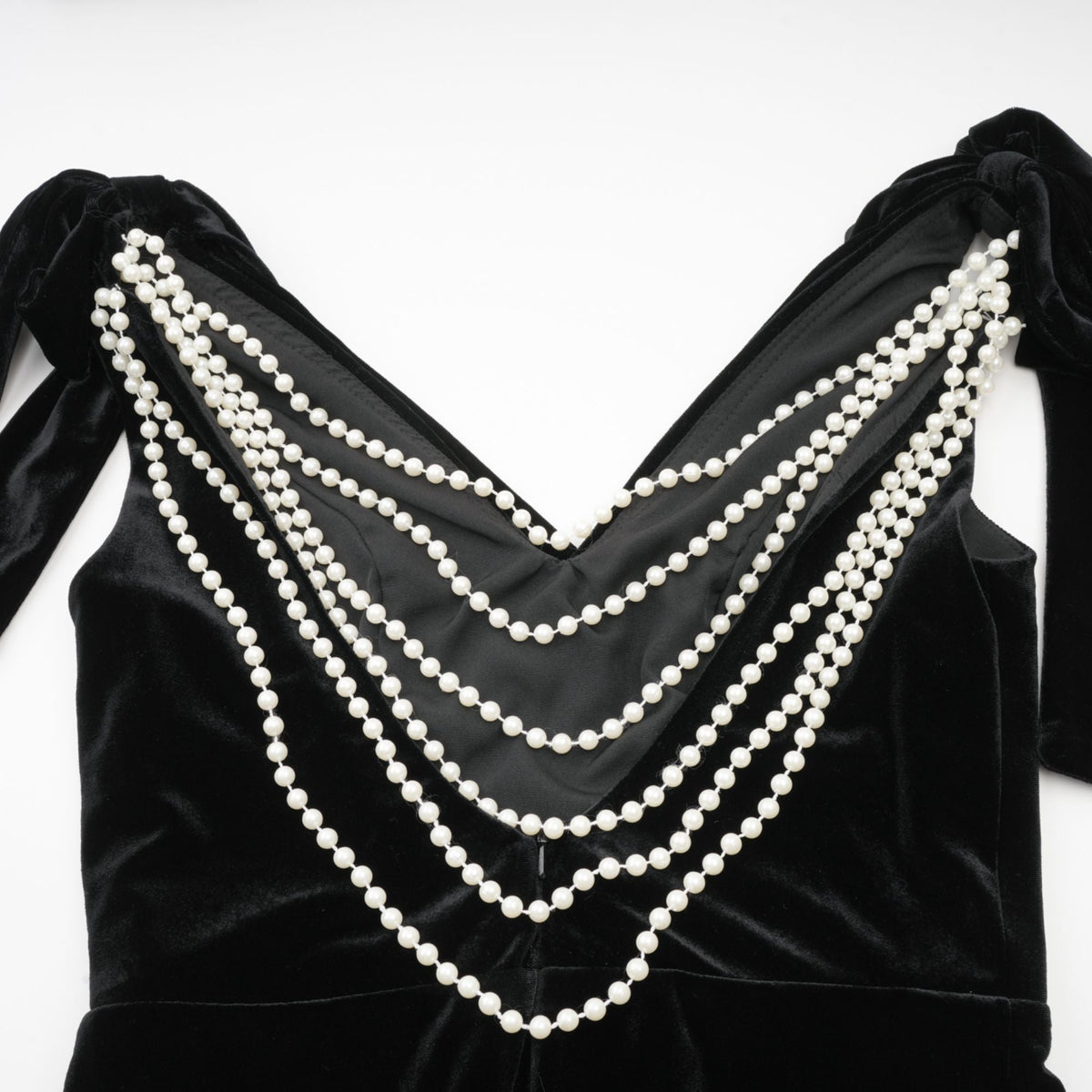 Audrey embellished velvet open-back maxi dress (Final Sale)