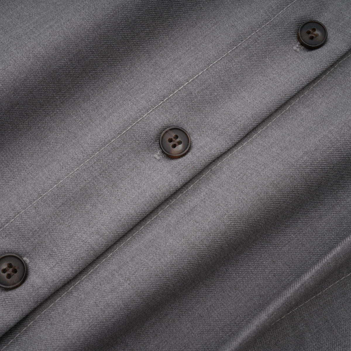 Cynthia Grey Asymmetrical Draped Shirt & Trousers Set (Final Sale-US Only)