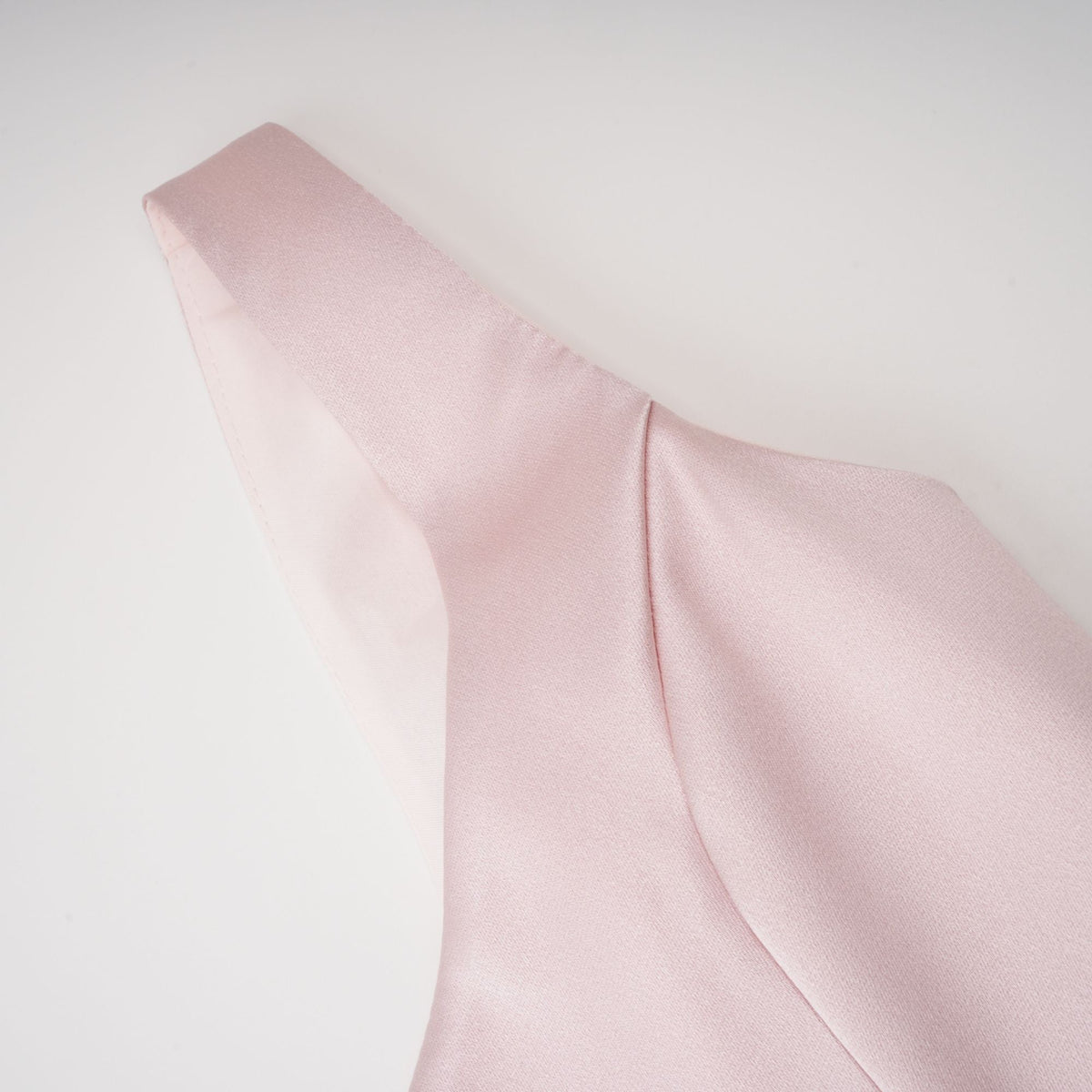 Fiona Pink Satin Square Neck Maxi Dress