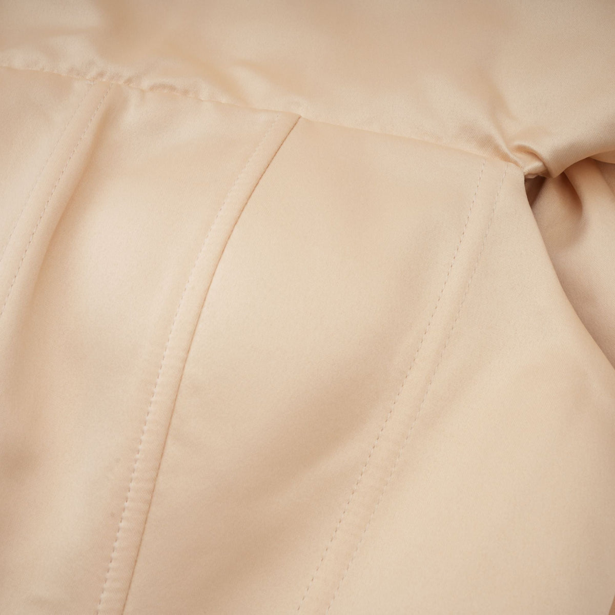 Elise neutrals off-shoulder shirred cropped top (Final Sale-US Only)