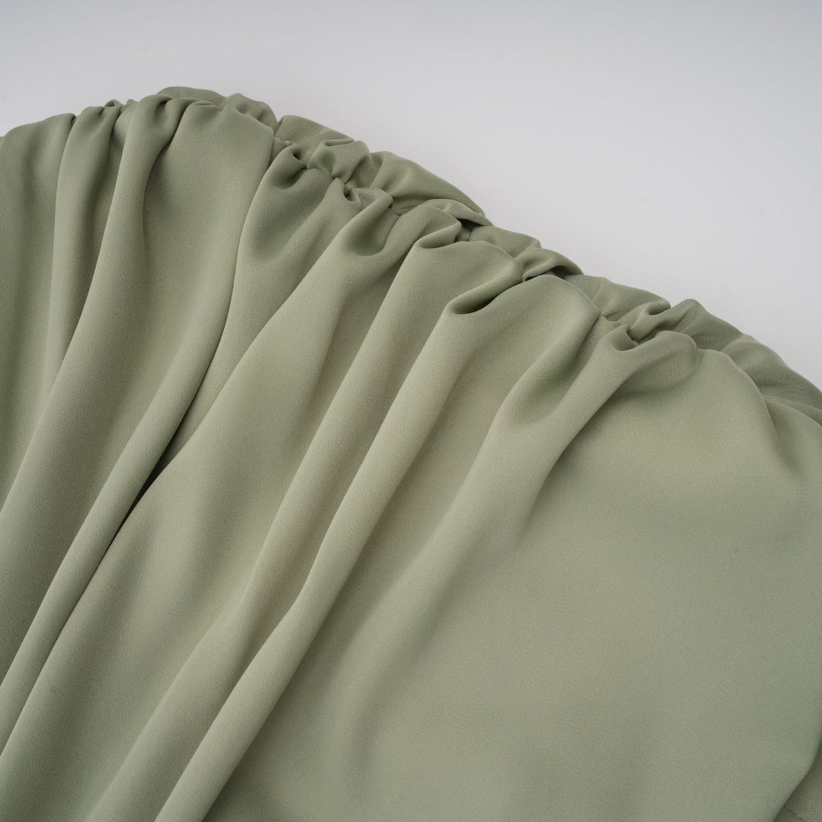 Benedetta Green One Shoulder Satin Maxi Dress