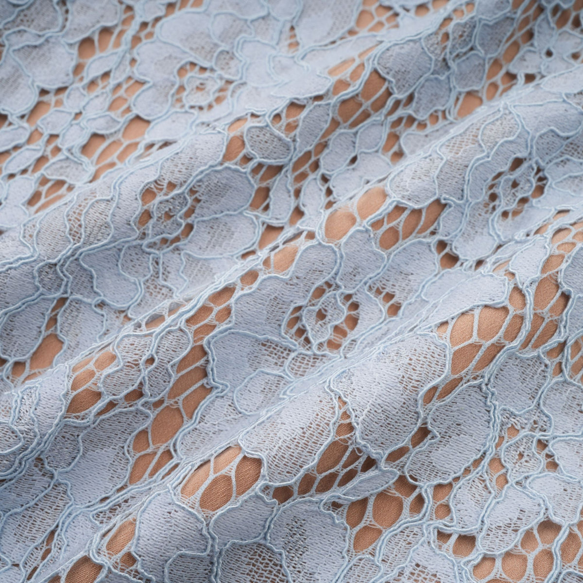 Audrey blue floral-lace boned midi dress (Final Sale-US Only)