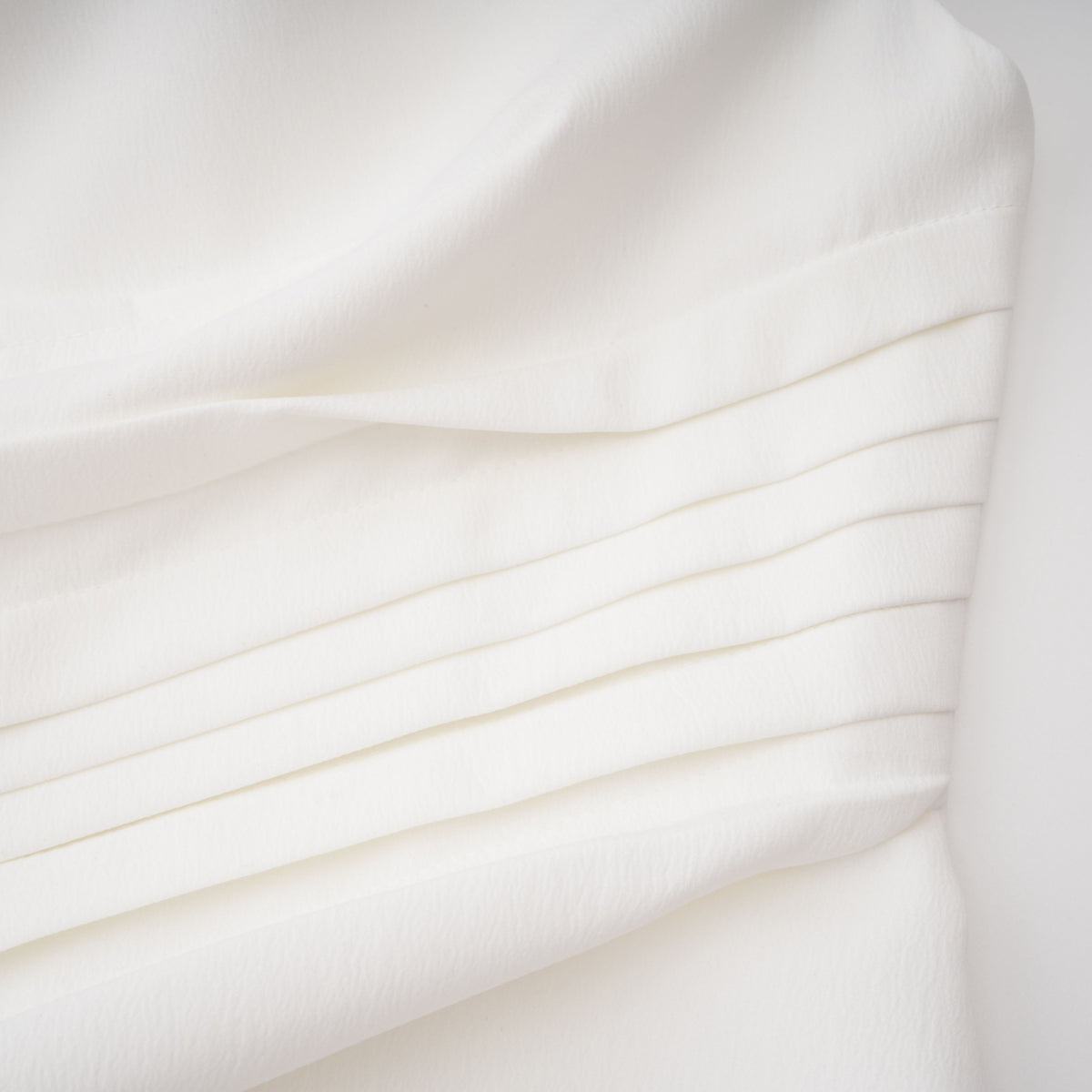 Blossom White One Shoulder Ruched Midi Dress (Final Sale-US Only)