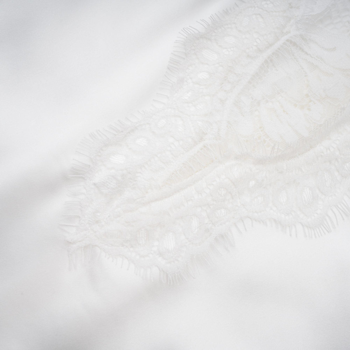 Airelle White Satin Panel Lace Maxi Dress