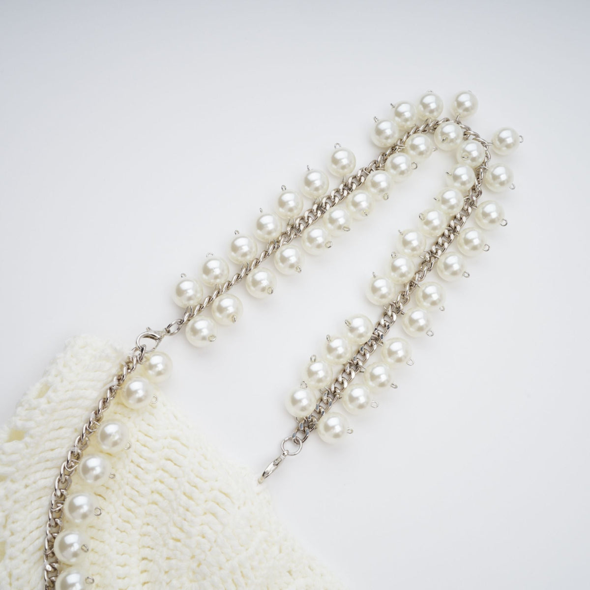 Prunelle Crochet Knit Two-Piece Top and Skirt Set (Final Sale)