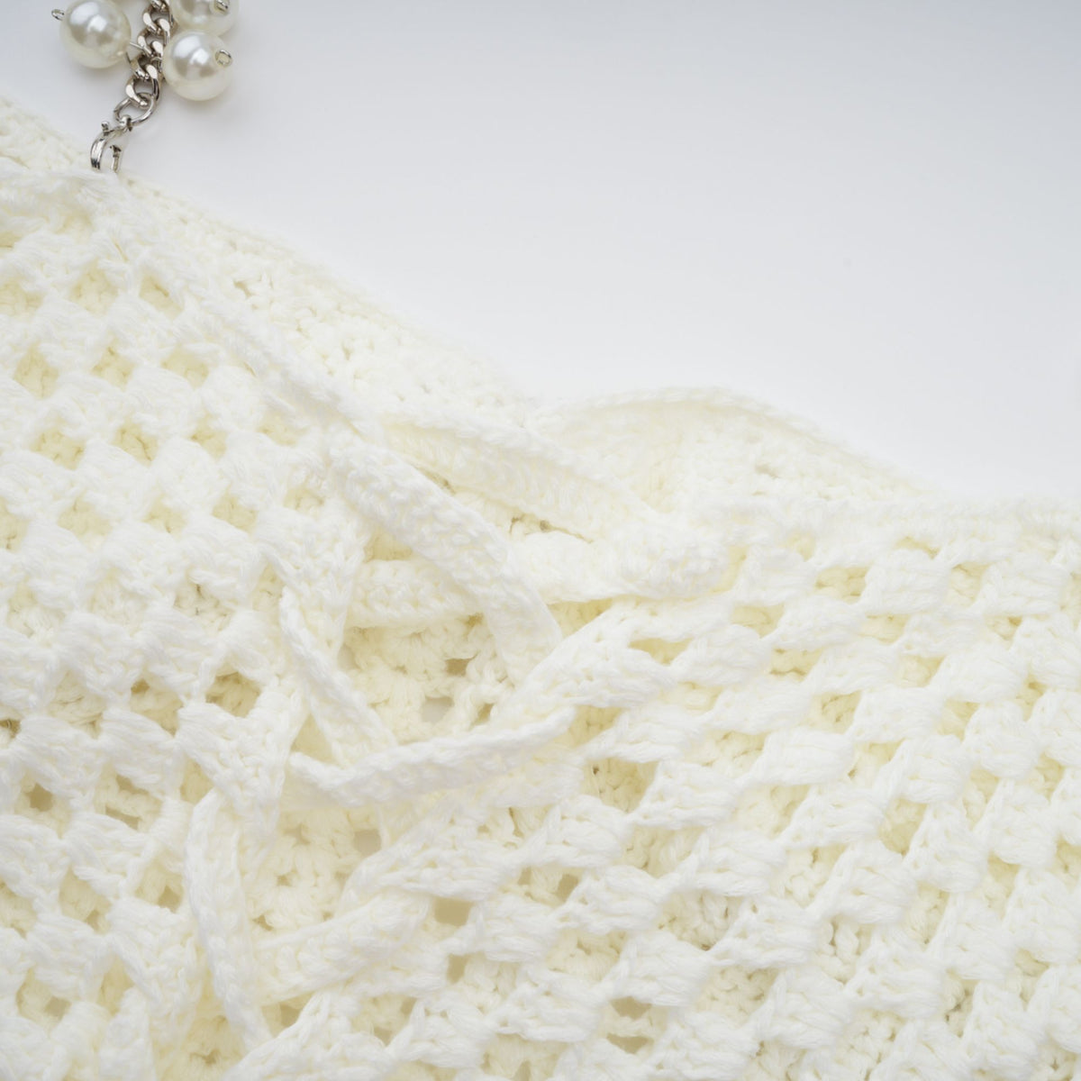 Prunelle Crochet Knit Two-Piece Top and Skirt Set (Final Sale)