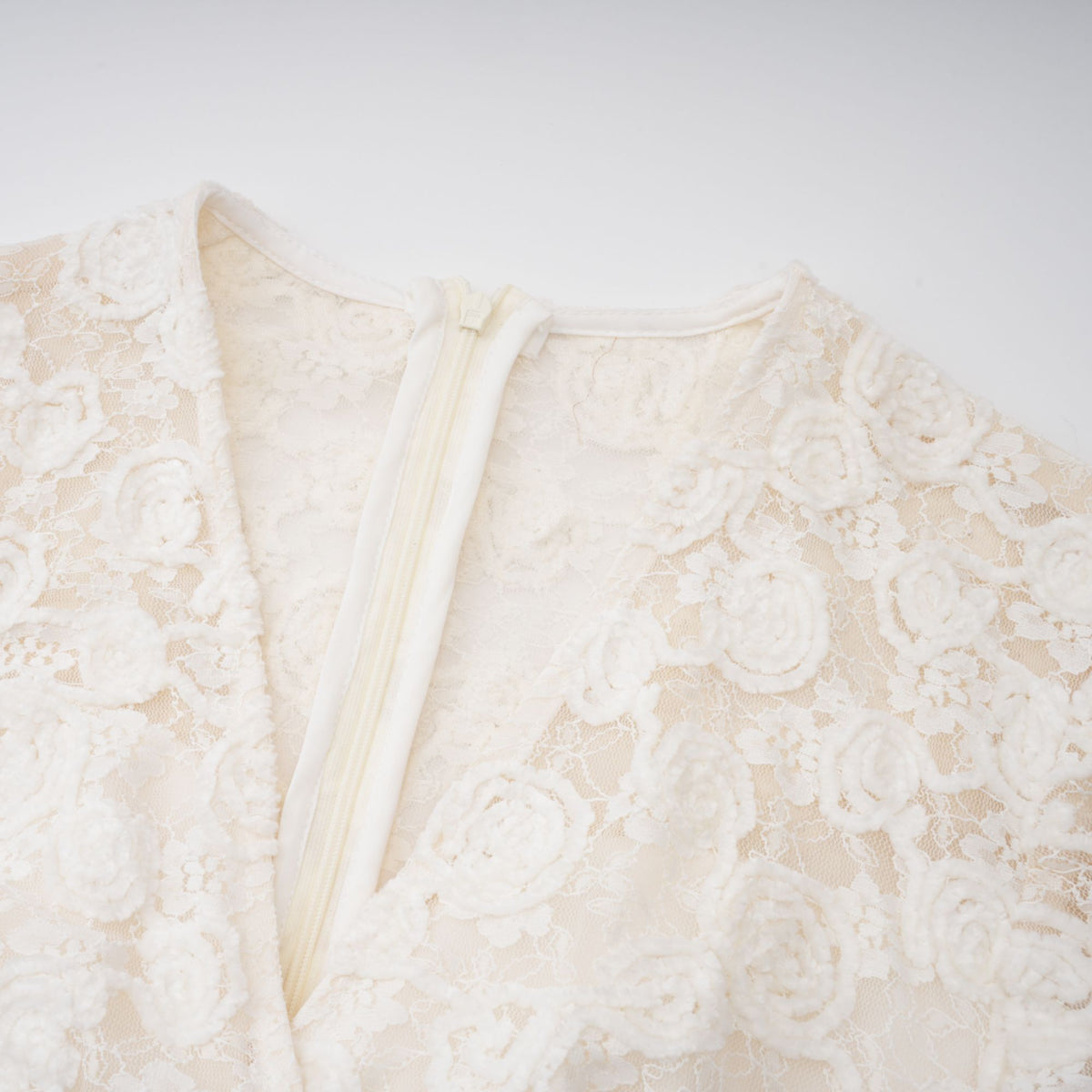 Oona White Floral Lace Pencil Midi Dress (Final Sale-US Only)
