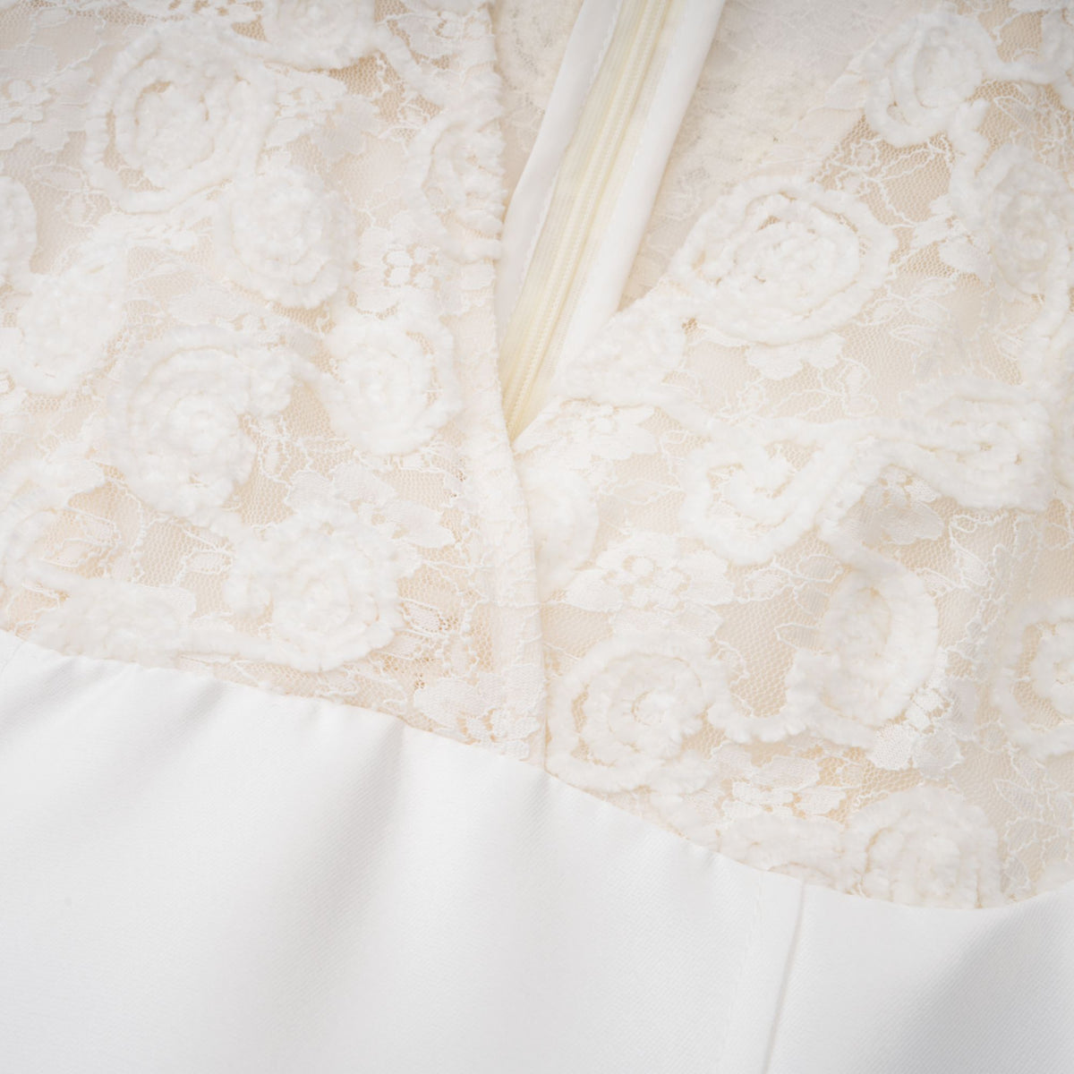 Oona White Floral Lace Pencil Midi Dress (Final Sale-US Only)