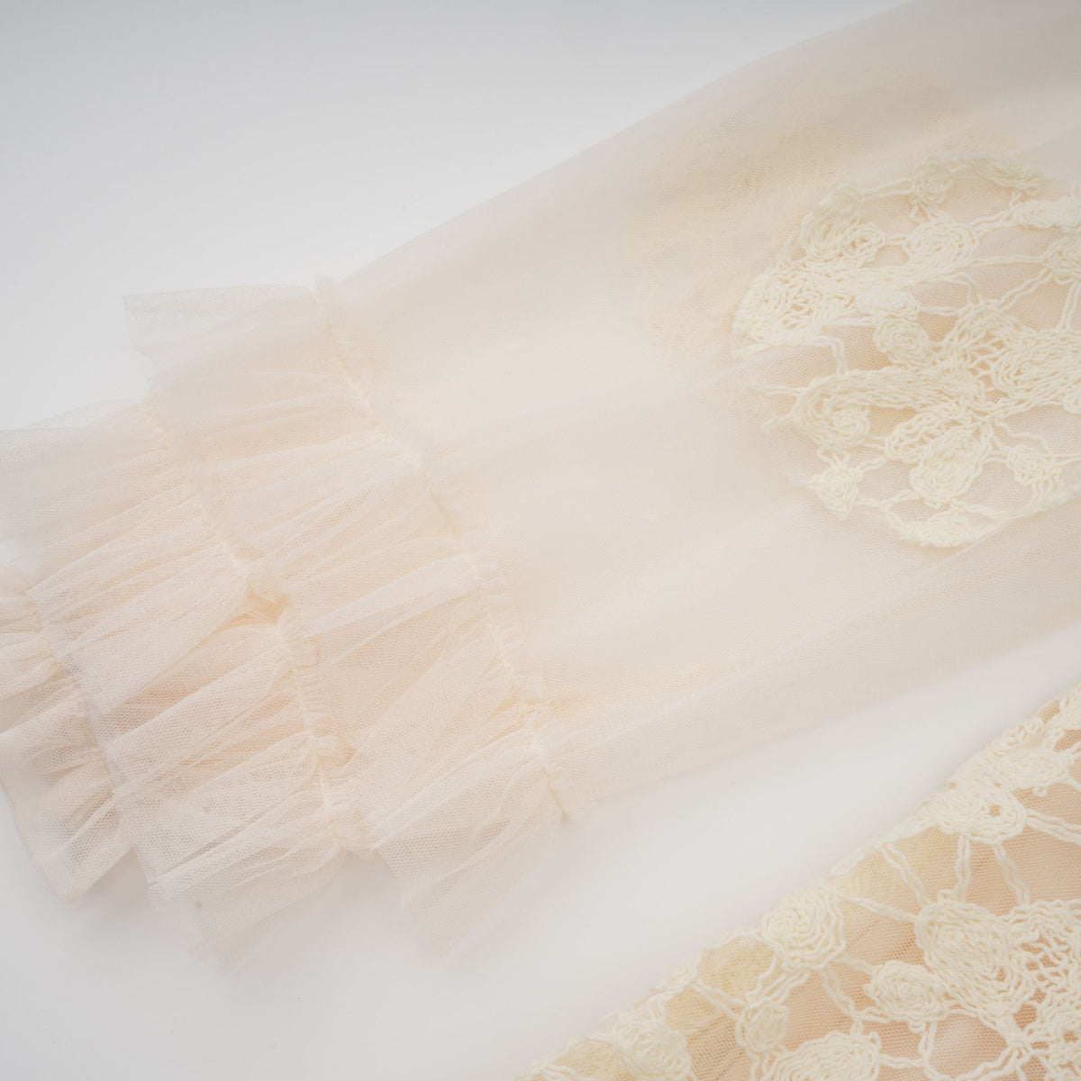 Capucine floral-embroidered layered tulle maxi dress