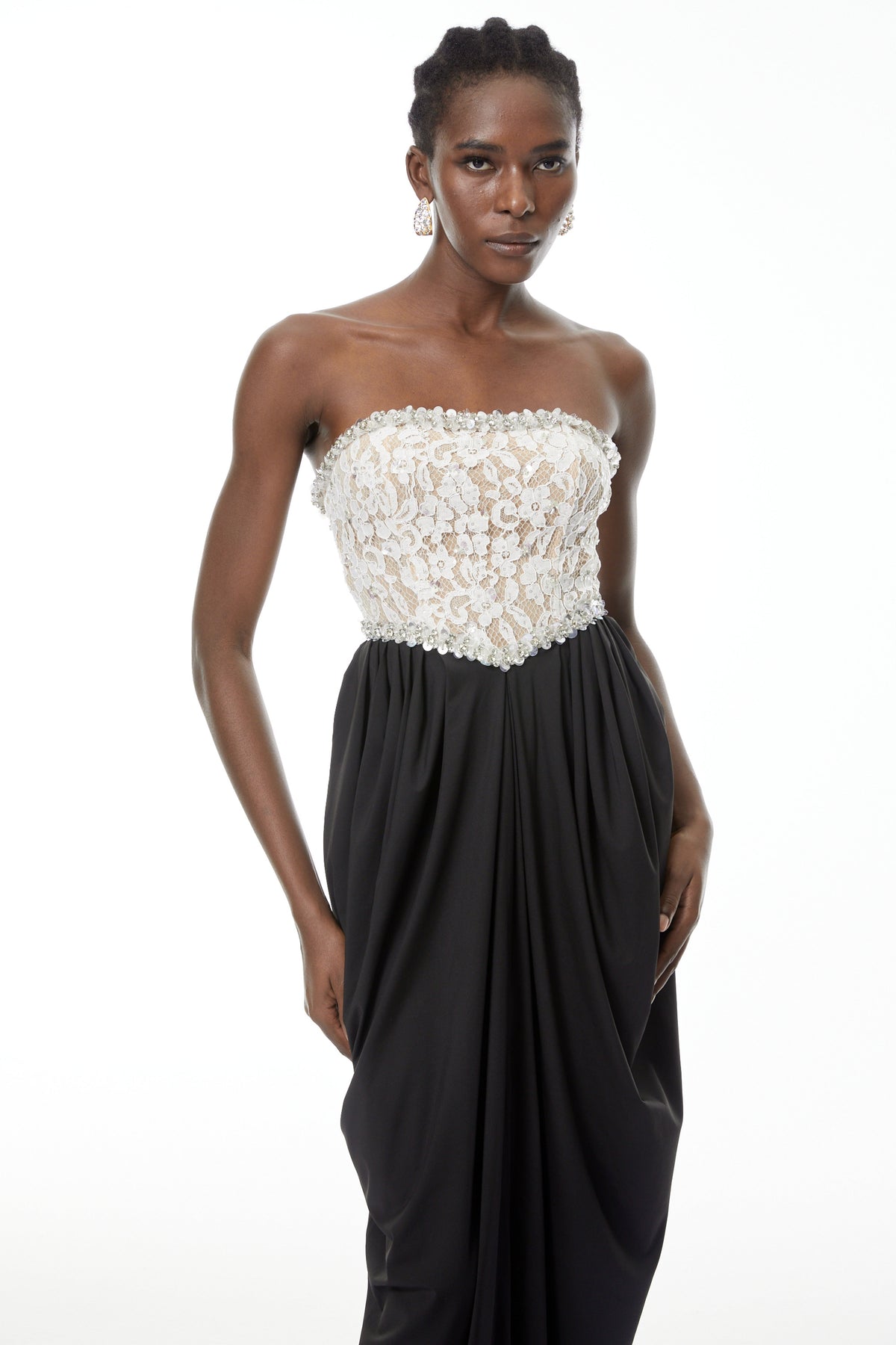 Hilla Color Block Maxi Dress
