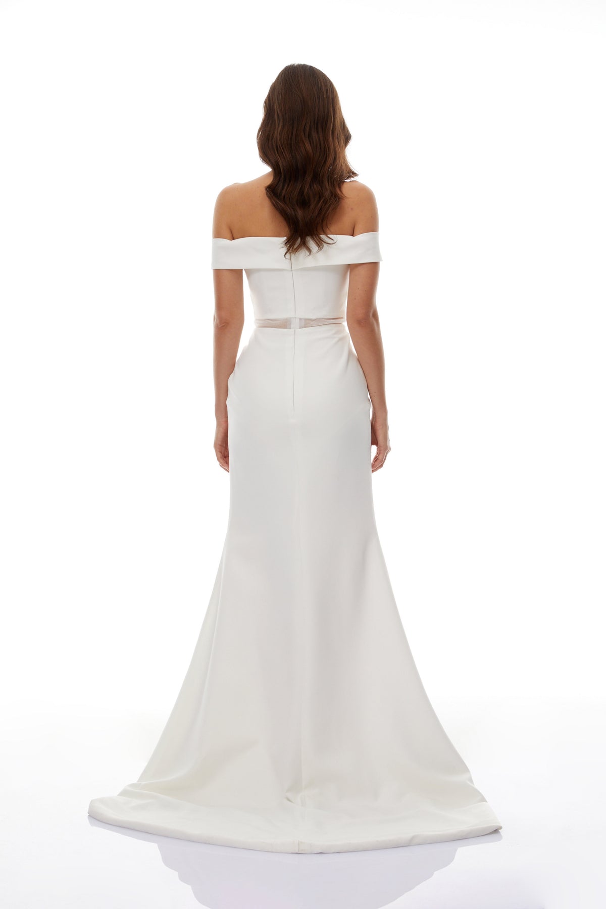 Ingrid White Off Shoulder Mermaid Maxi Dress (Final Sale)