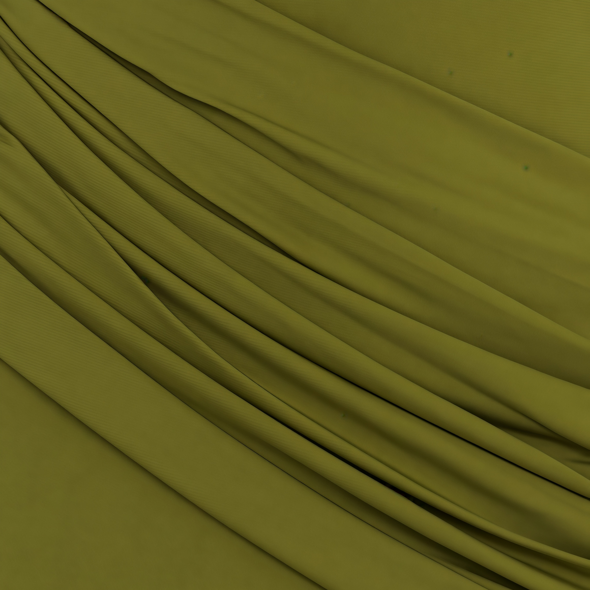 Kjersti Green Asymmetrical Ruched Maxi Dress